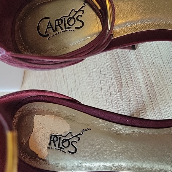 Carlos Santana TRANCE Burgundy heels - Picture 10 of 10